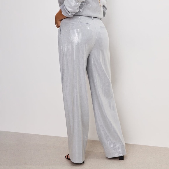 Good American Pants - NWT Good American Sequin Trousers